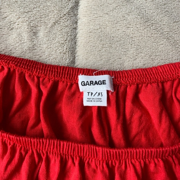 Garage off the shoulder Crop Top - Picture 2 of 2